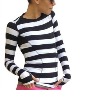 Lululemon Striped RULU Base Running Shirt